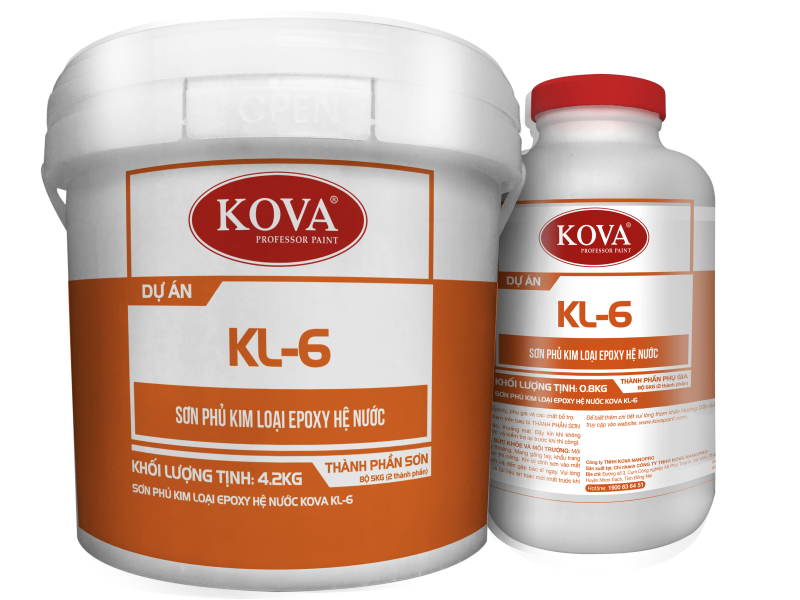 Sơn Phủ Kim Loại Epoxy Hệ Nước KOVA KL-6